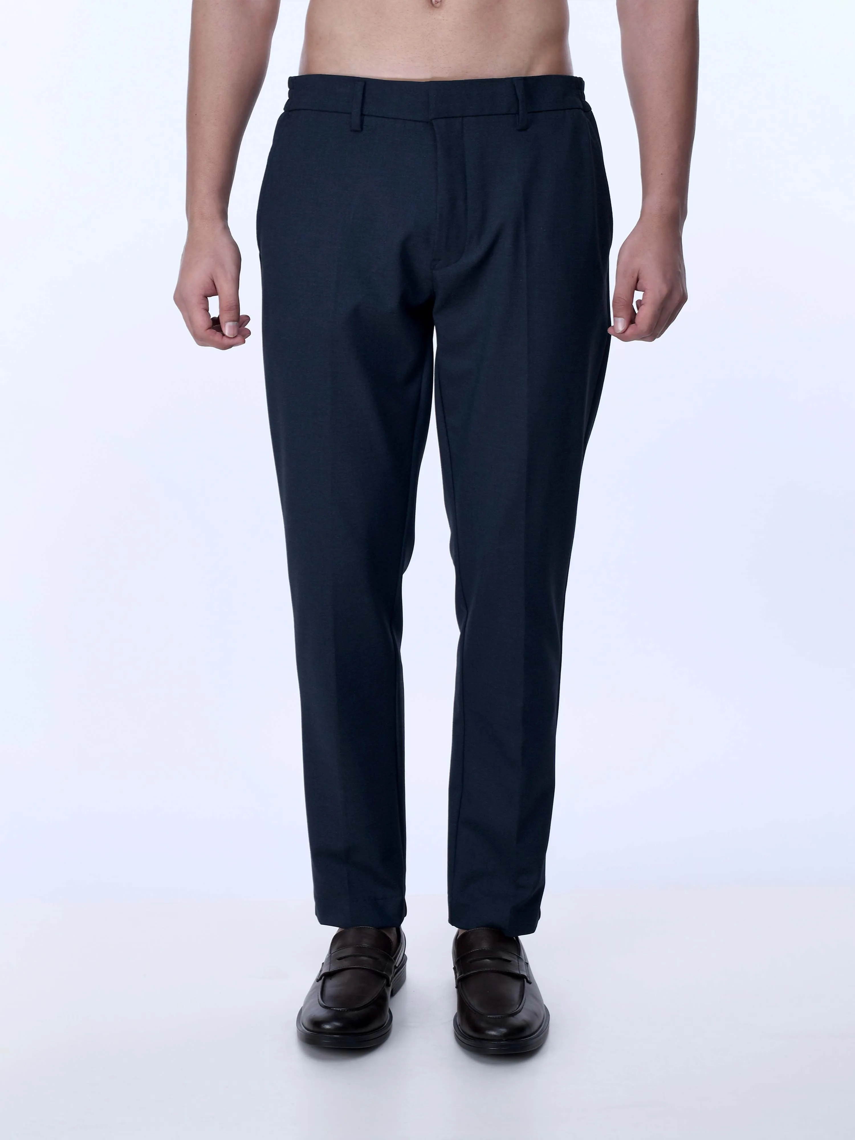 Soft Miracle Navy Tailored Trousers