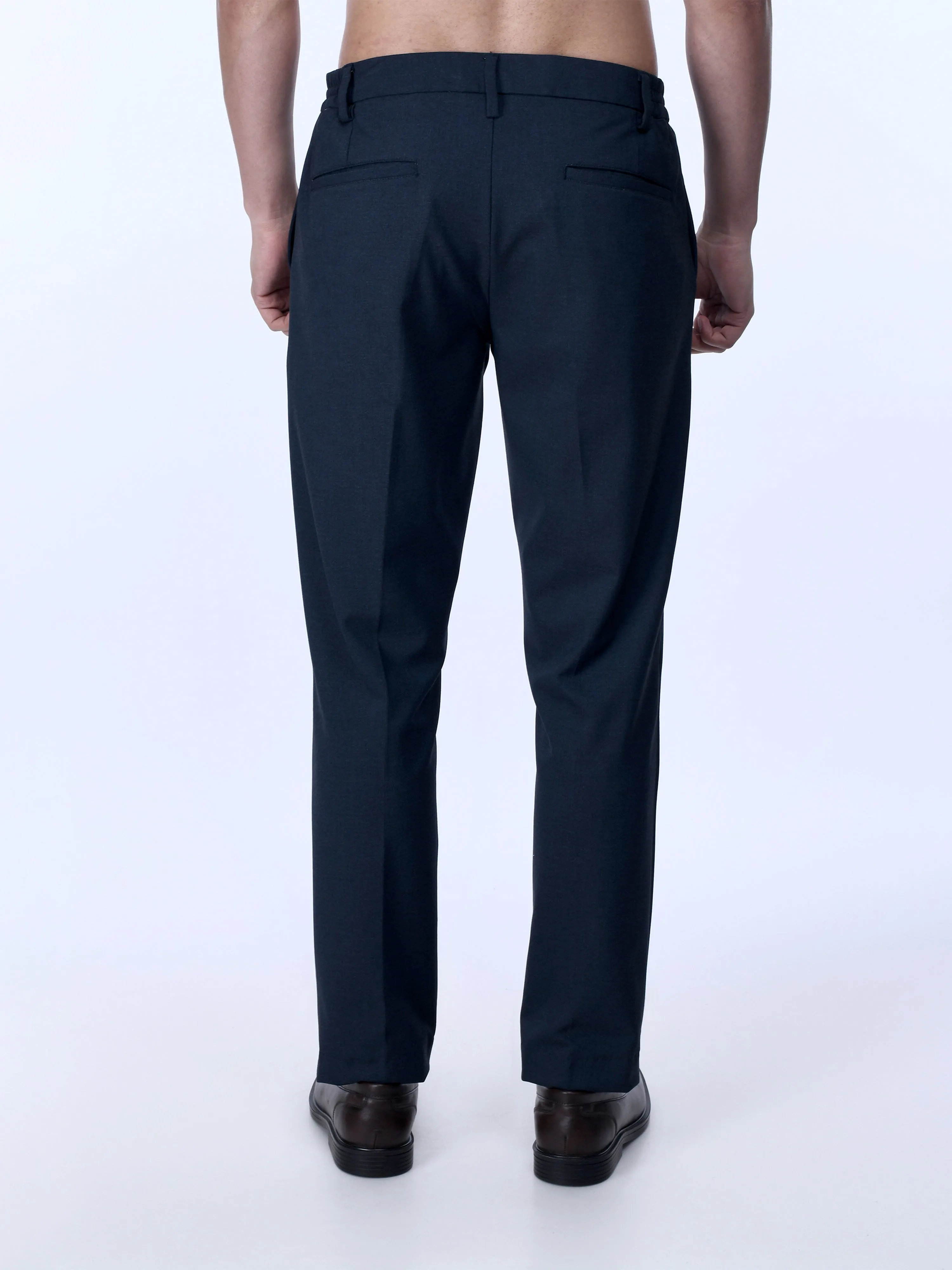 Soft Miracle Navy Tailored Trousers