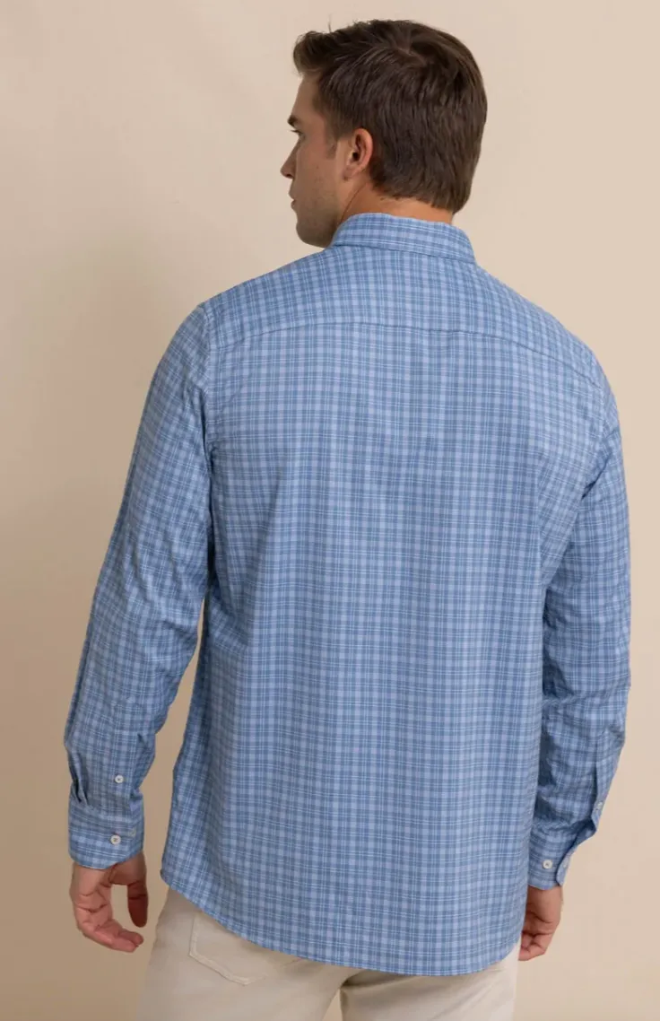 Southern Tide Brrr Plaid Shirt Coronet Blue