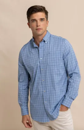 Southern Tide Brrr Plaid Shirt Coronet Blue