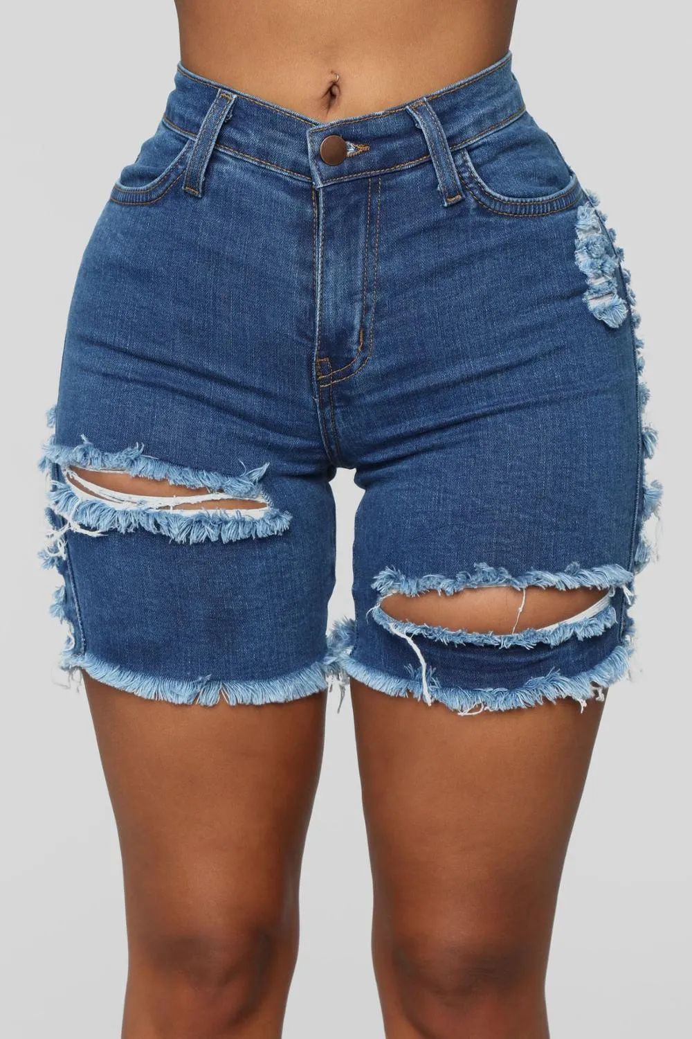 Street Hipster Denim Shorts For Women