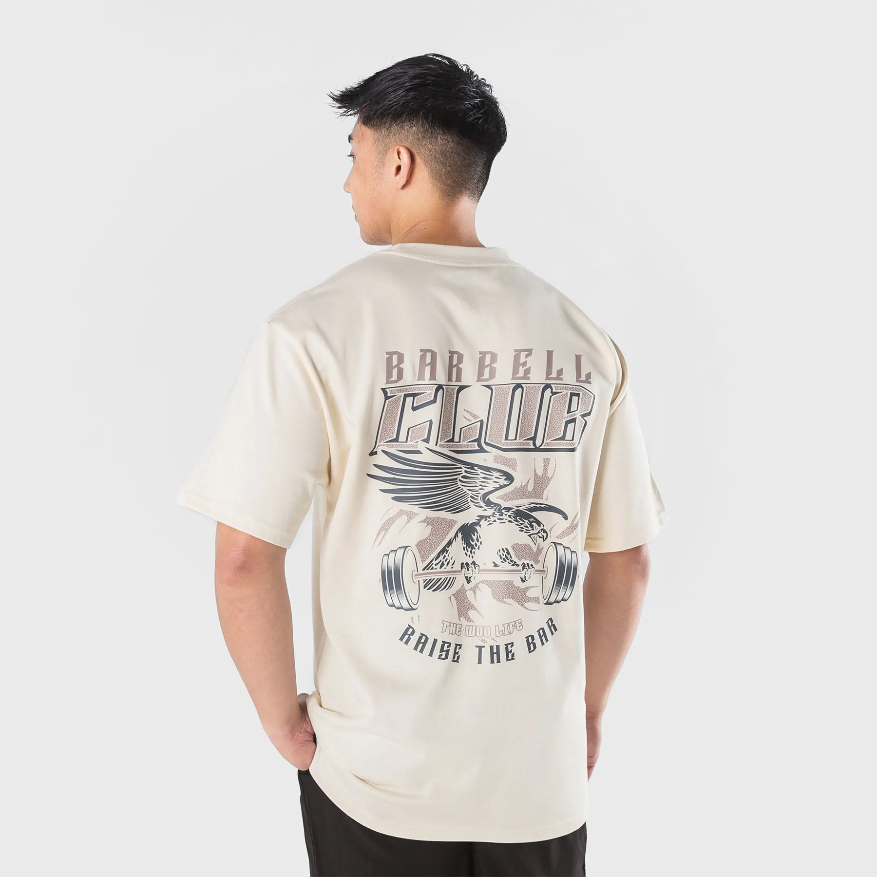 TWL - LIFESTYLE OVERSIZED T-SHIRT - BARBELL CLUB - EAGLE/BONE