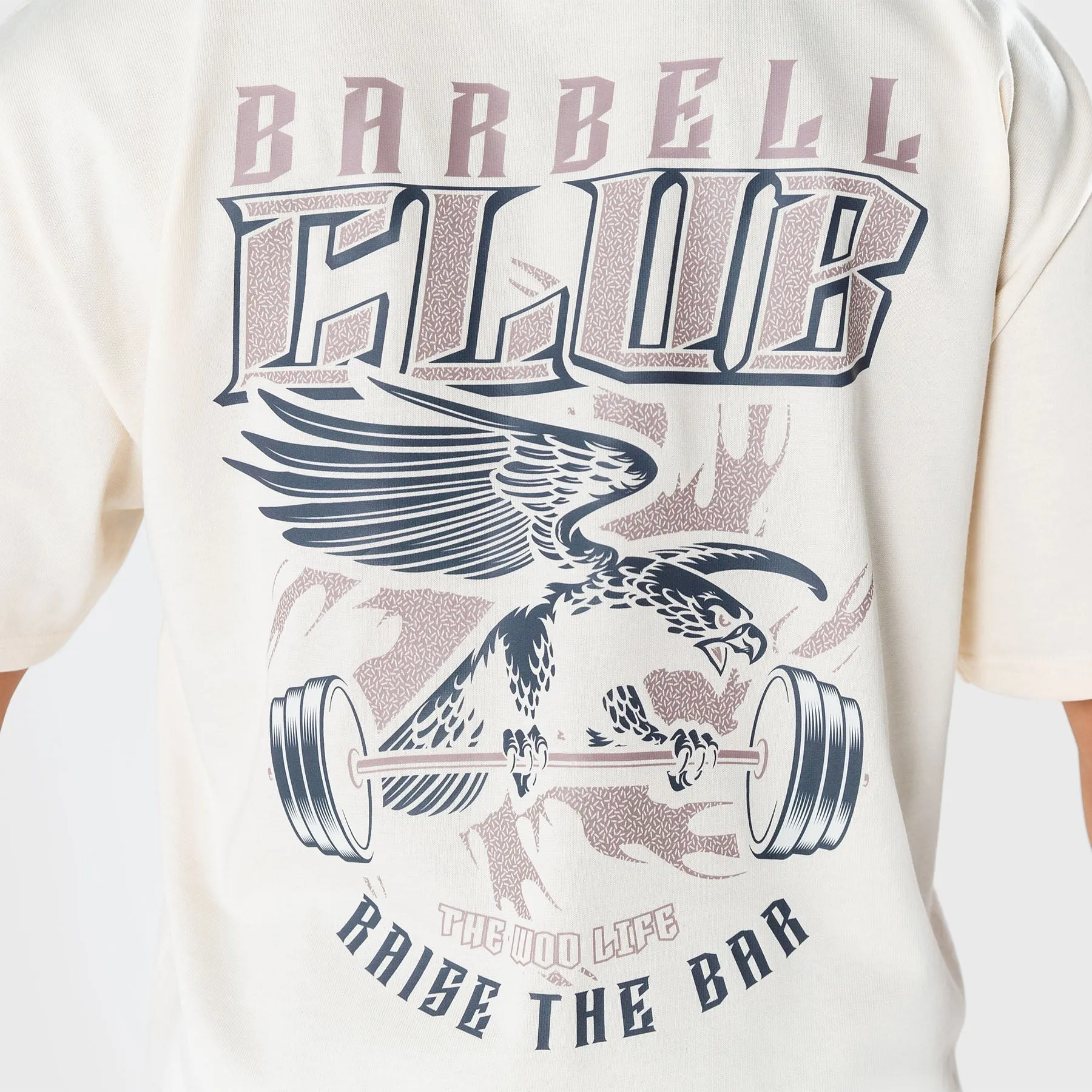 TWL - LIFESTYLE OVERSIZED T-SHIRT - BARBELL CLUB - EAGLE/BONE