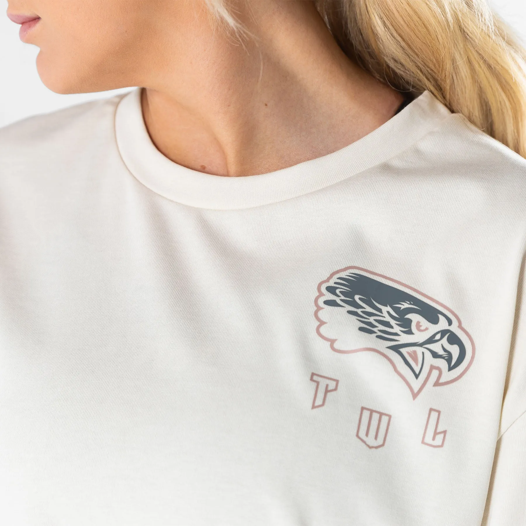 TWL - LIFESTYLE OVERSIZED T-SHIRT - BARBELL CLUB - EAGLE/BONE