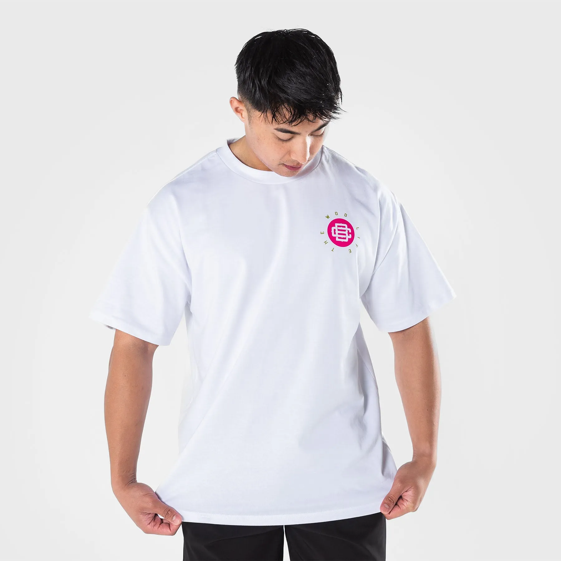 TWL - LIFESTYLE OVERSIZED T-SHIRT  - BARBELL CLUB - VIPER/WHITE