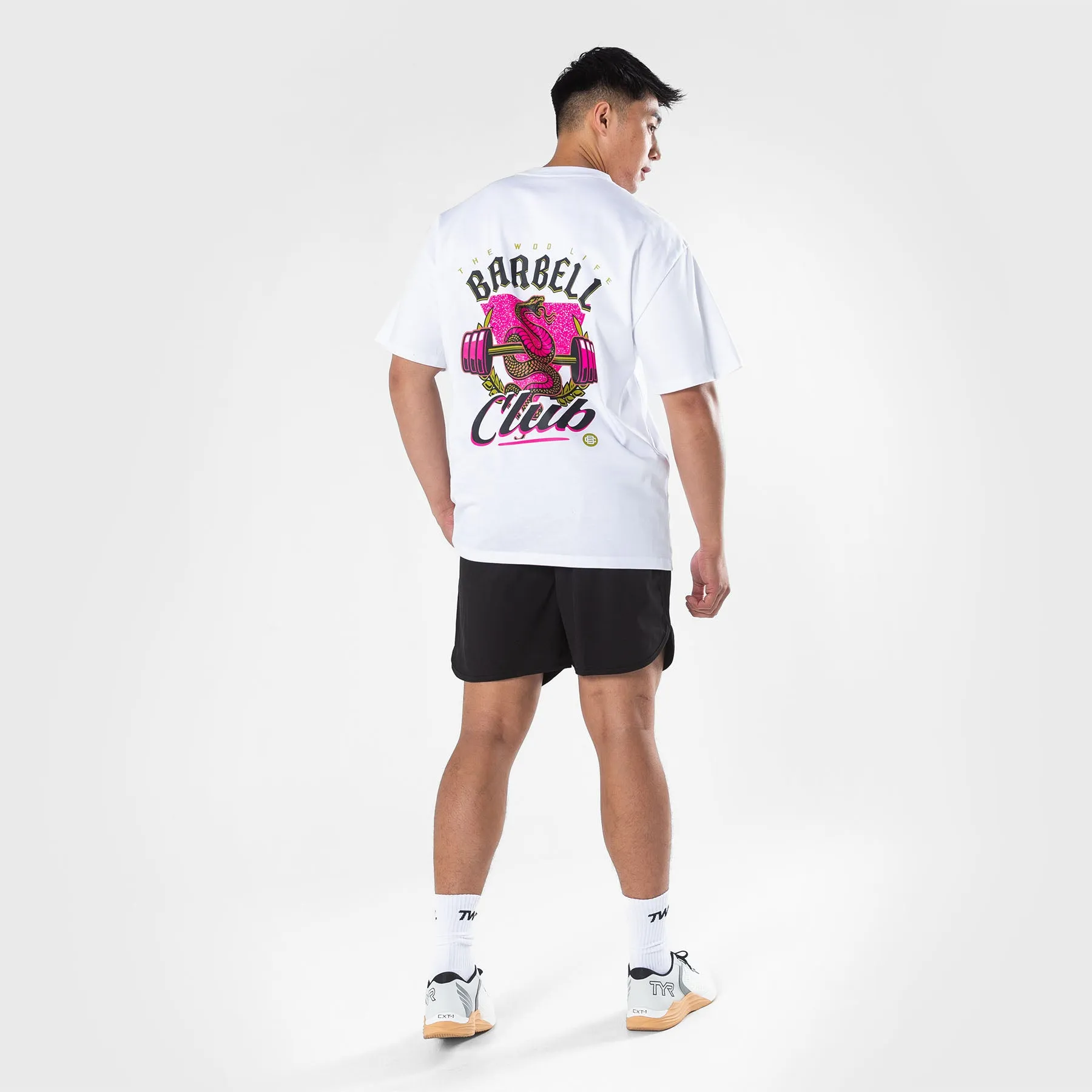 TWL - LIFESTYLE OVERSIZED T-SHIRT  - BARBELL CLUB - VIPER/WHITE