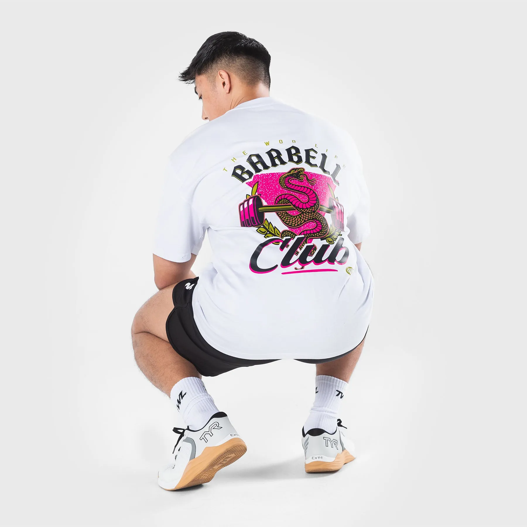 TWL - LIFESTYLE OVERSIZED T-SHIRT  - BARBELL CLUB - VIPER/WHITE