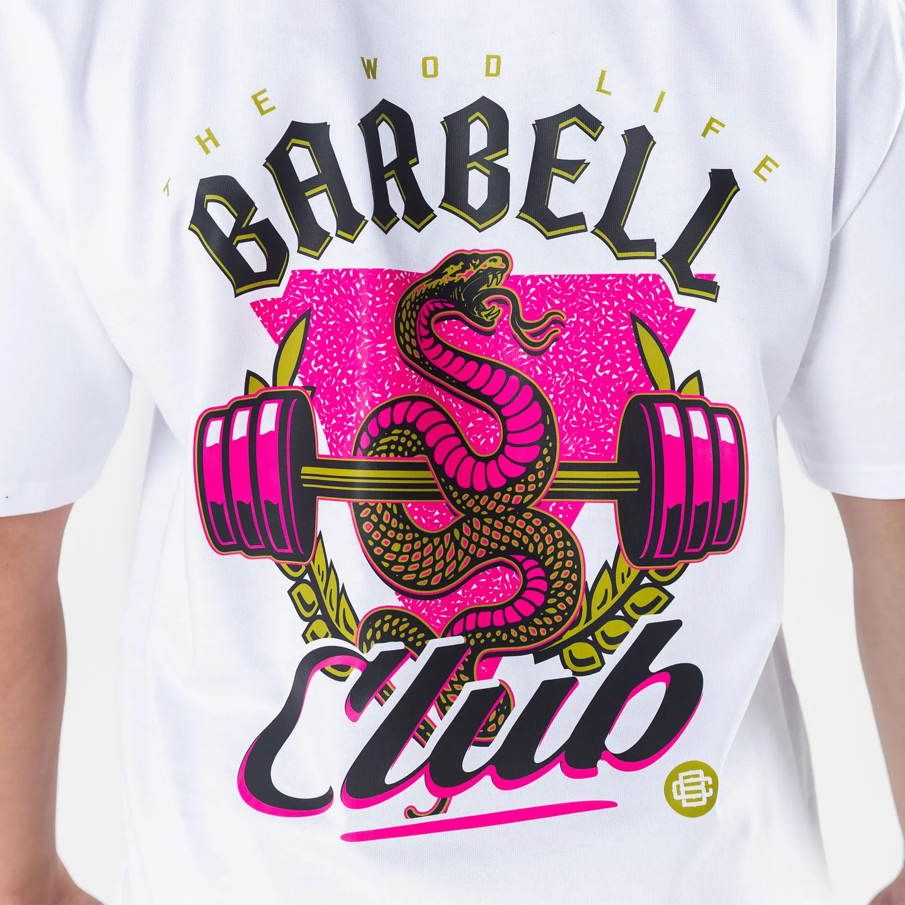 TWL - LIFESTYLE OVERSIZED T-SHIRT  - BARBELL CLUB - VIPER/WHITE