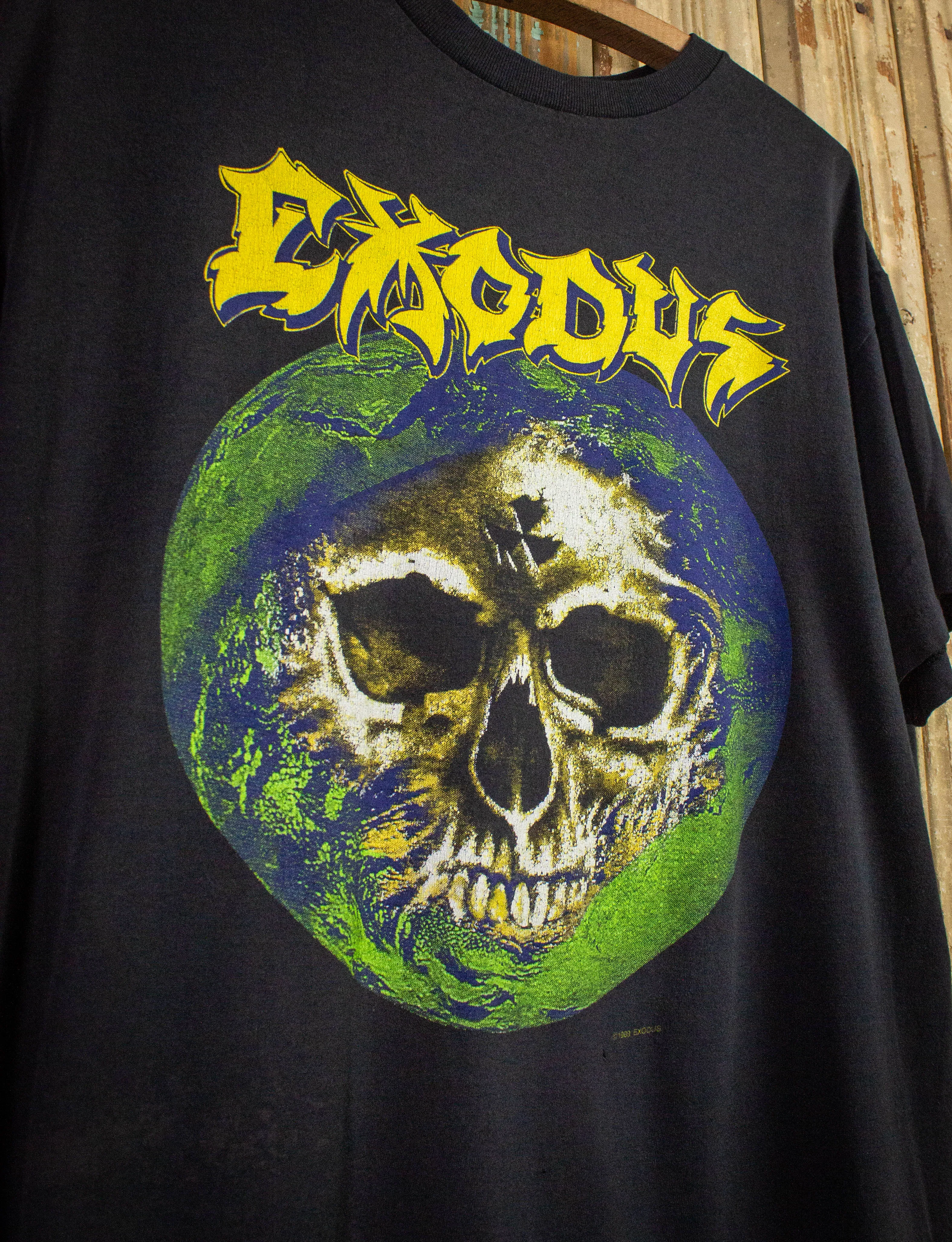 Vintag Exodus Toxic Waltz Concert T Shirt 1989 Black Large