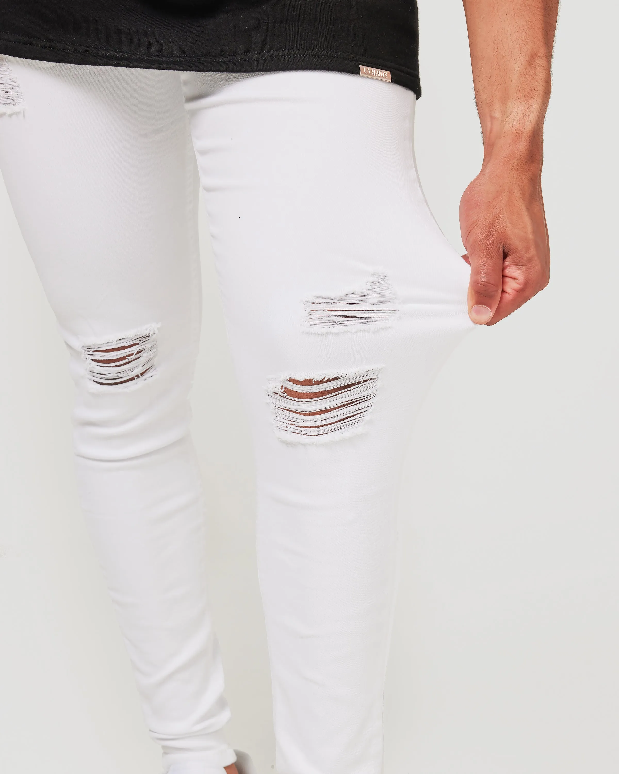 White Ripped Jeans